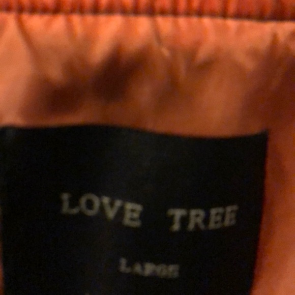 Love Tree Bomber Jacket with patch details sz L - Picture 8 of 9